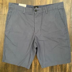 Regular Fit Mens Khaki Blue Shorts